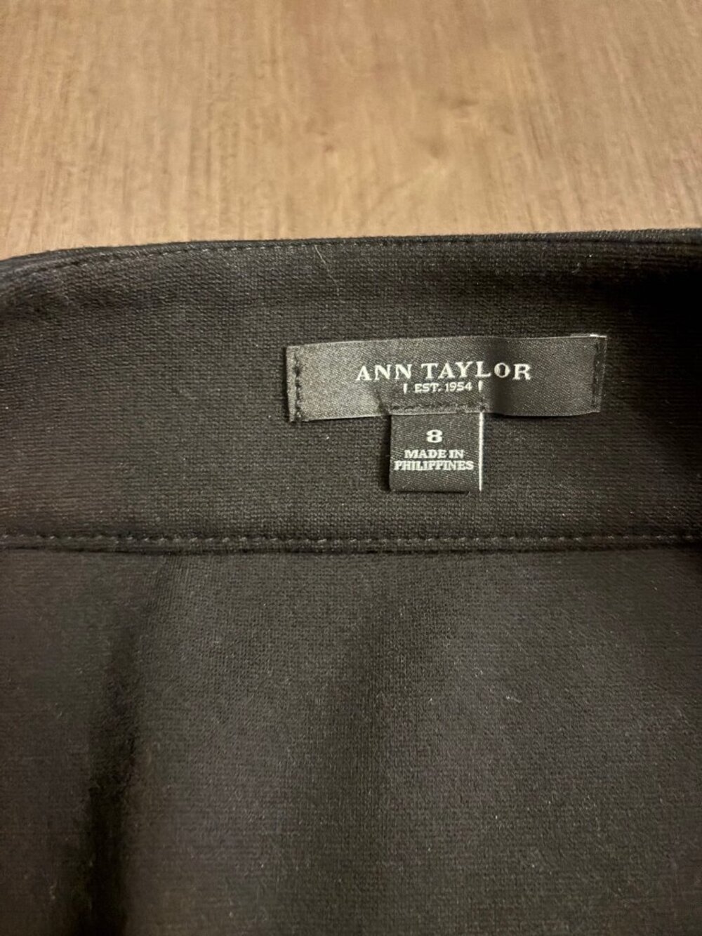 Ann Taylor Black Pencil Skirt Size 8